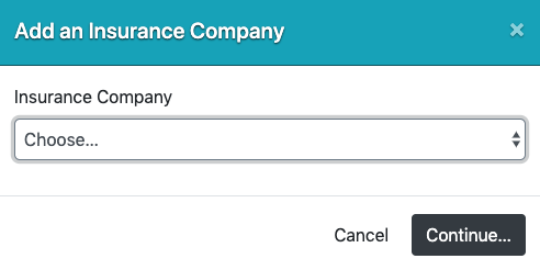 Webtricity insurance company database screenshot